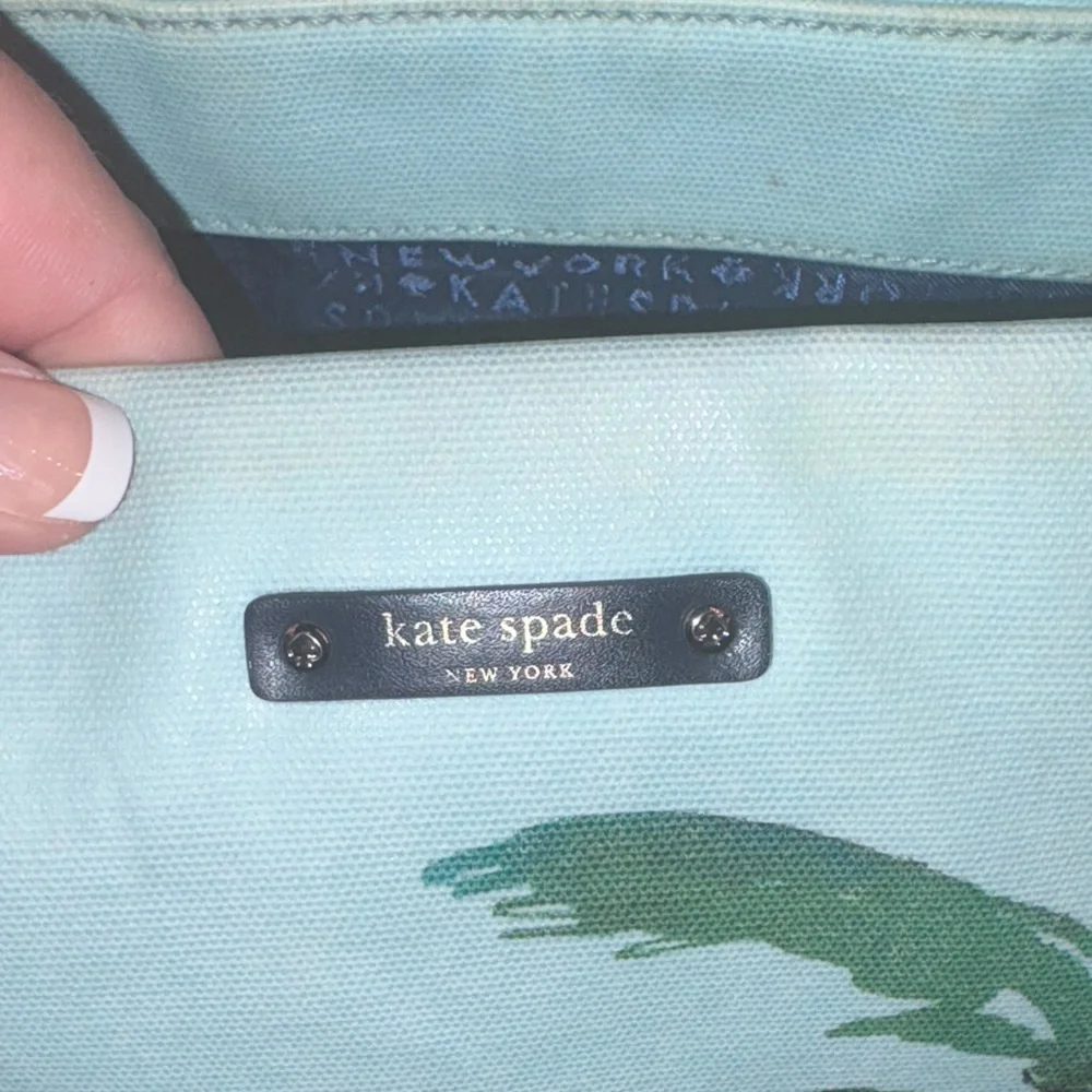 Kate Spade I Need A Vacation Blue and Green Tote Bag Set - Picture 6 of 16